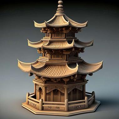 3D model Pagoda (STL)